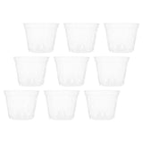 9 Pcs Plastic Orchid Pot Transparent Nursery for Plants Lotus Bowl Planter Garden Plants