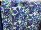 Blue Orchid Flower Fleece Fabric 60Ó Wide, Sold By The Yard Flowering Plants