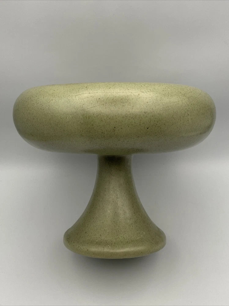 Rare Floral Haeger Footed Stand Vase Planter  Carnation Green 1970s MCM Carnation