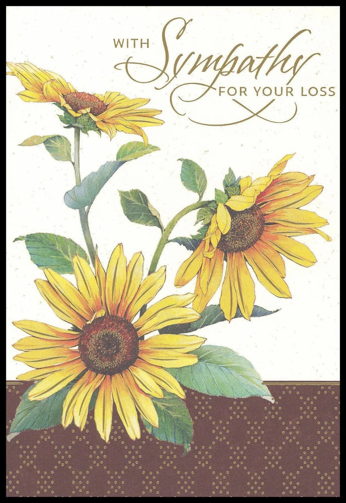 Greeting Card - Sunflower - Sympathy - 0083 Sunflower