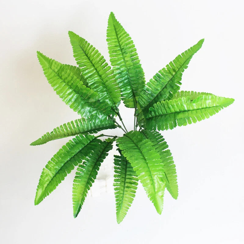 Artificial Persian Leaf 14/21 Pieces Leaf Wall Decorative Plants Ferns Grass Green Plant