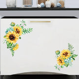 Sunflower Wall Stickers Mural Art Wall Decal Bedroom Living Room Home Decor DIY Sunflower