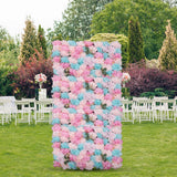 12x Artificial Flower Wall Panels Wall Hydrangea Rose Wedding Backdrop Decor Hydrangea