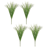 Outdoor Artificial Plants 7 Heads Plastic Grass Mix for Realistic Decor Green Plant