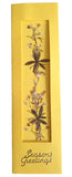 Dried Pressed Flowers Bookmark Card Floral Souvenir Gift x Her Woman YELLOW Dried Flower