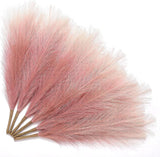 Serwalin Gradient Pink Pampas Grass Decor, 17 Inch 6 Pcs, A Pampas Grass