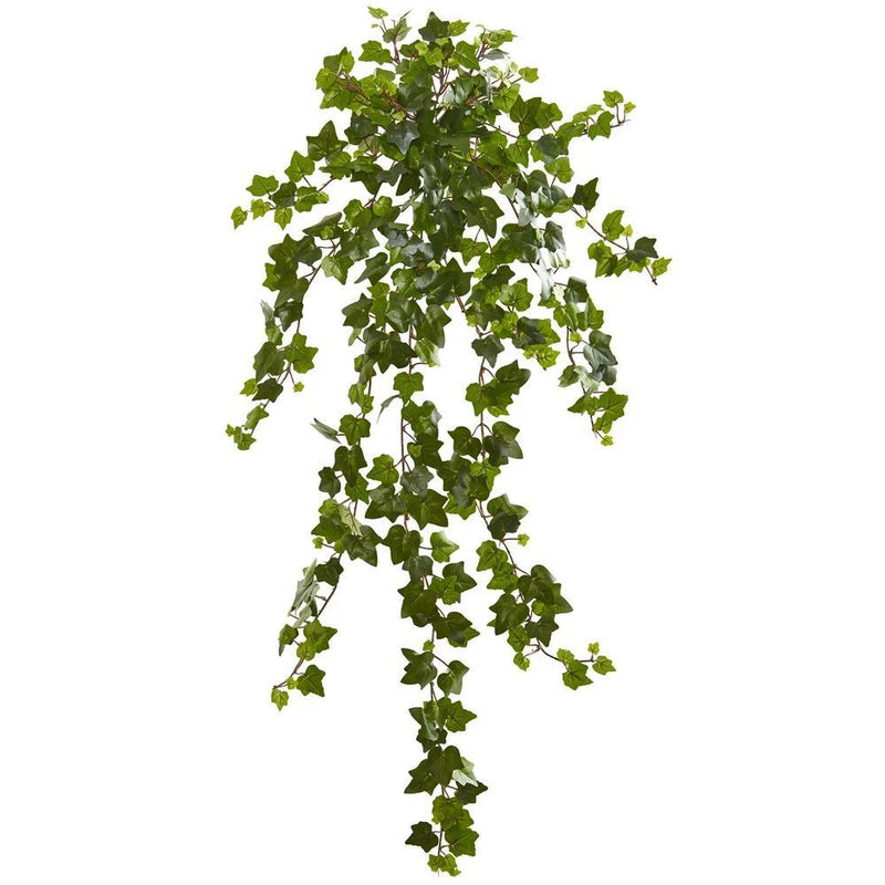 Curly Ivy faux Hanging Plant Realistic Decor Natural 36Ó Set Of 3 Green Plant