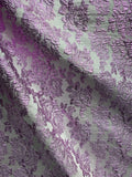 LILAC WHITE Floral Brocade Fabric (60 in.) Sold By The Yard Flowering Plants