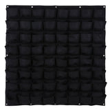 64 Pockets Vertical Wall Garden Planter Grow Bag for Flower Vegetables Herbs Garden Plants