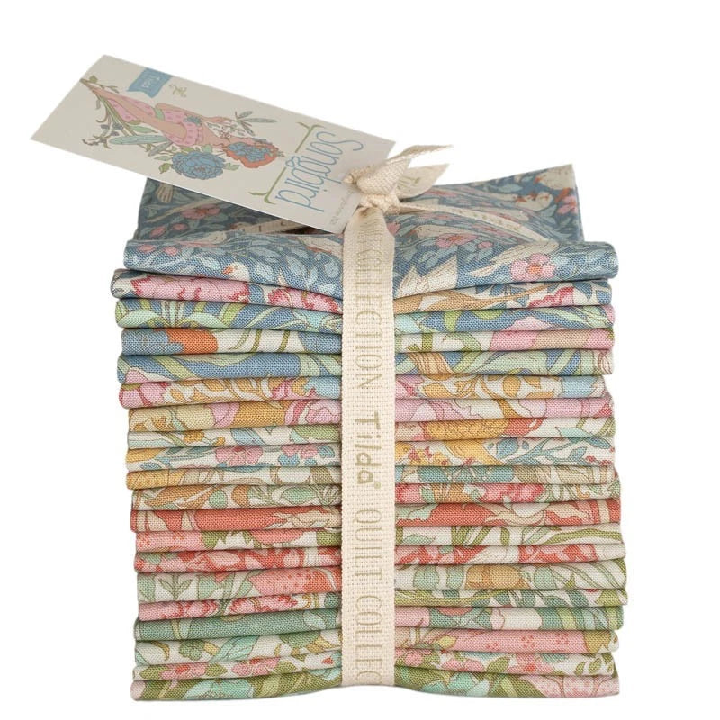 TILDA Songbird Collection Quilting Fat Eighth Bundle Flowering Plants