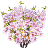 Apple Blossom Artificial Tree Branches Silk Flowers 33Ó Long Stems Bulk 3pcs Flowering Plants