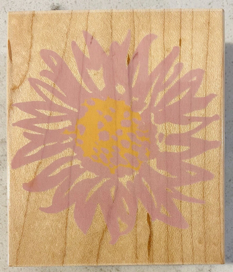 Hero Arts H4049 Sunflower Blossom - hardwood mounted rubber stamp - NEW Sunflower