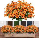 8 Bundles Sunflowers Artificial Flowers No Fade Fall Plants Fake Mums Flowers Ou Sunflower