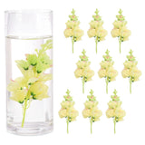 10 Pcs Floating Flowers for Centerpieces Artificial Hydrangea, Yellow Hydrangea