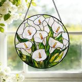 Calla Lily Stained Glass  Calla Lilies Window Hanging Flowers Garden D Lily