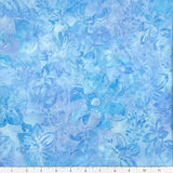 1 Yard Cut of Lunn Fabric Bouquet Batik 100% Cotton 9039 Periwinkle Blue Purple Bouquet