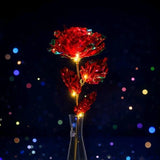 18 Inch Red Rose Jumbo Galaxy Rose Stem LED Light-Up Rose Valentine's Day Gift Roses