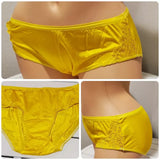 Shadowline Shiny Floral LACE Bikini Panty 10/3XL YELLOW Carnation 11182 Carnation