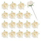 25Pcs Peonies Artificial Flowers Fake Peony Flowers with Stems Beige Peony