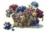 Hydrangea Flower Basket Overglaze Waterslide Ceramic Decals Hydrangea