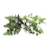 Wedding Arch Flowers Faux Calla Lily Table Centerpiece Greenery Leaves for Yarn Green Plant