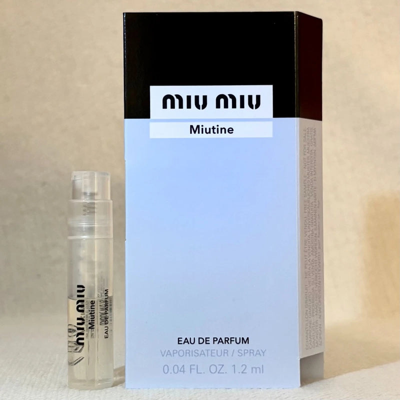 Miu Miu Miutine Eau de Parfum EDP Sample Spray .04oz, 1.2ml *New 2025 Release* EDP