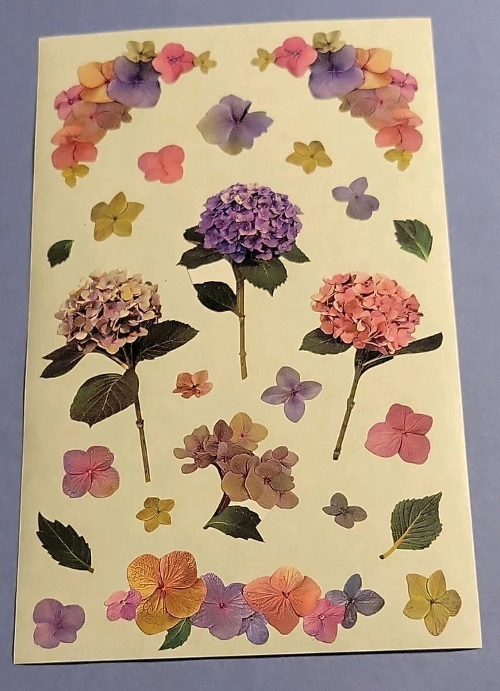 Mrs. Grossman's Multicolor Flowers & Plants Diary Stickers Hydrangea Stems 19830 Hydrangea