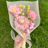 Crochet Flower Bouquet Ð Handmade Tulip, Rose, Sunflower | Forever Yarn Gift Bouquet