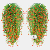 Artificial Fall Hanging Flowers Outdoor UV Resistant Fake Plastic Plants Indoor Green Plant