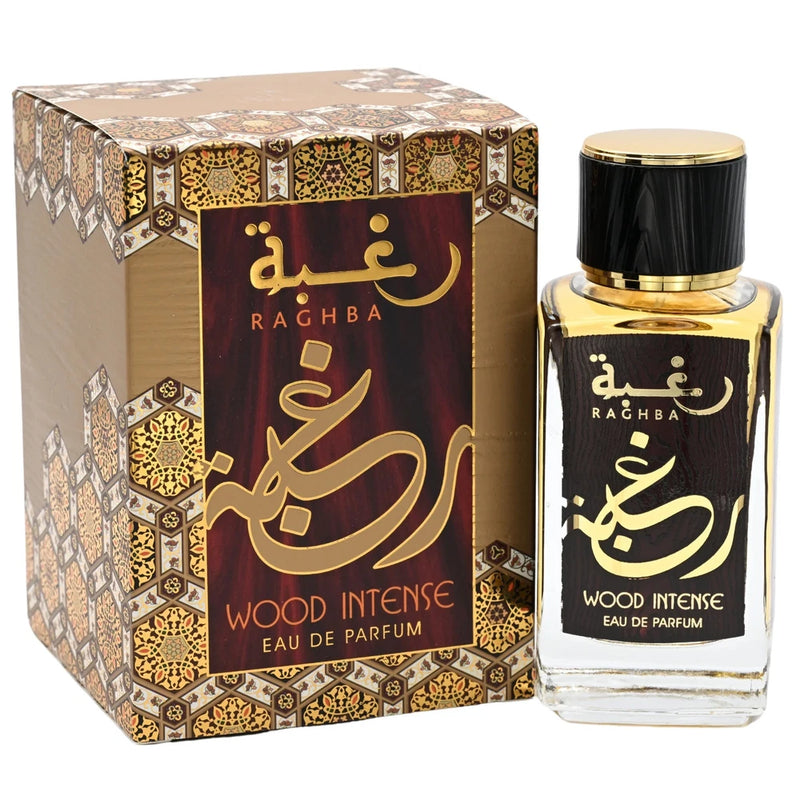 Raghba Wood Intense by Lattafa perfume for unisex  EDP 3.3 / 3.4 oz New in Box EDP