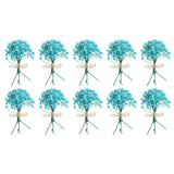 10 Pcs Mini Dried Flower Bouquet Baby's Breath Boho DIY Gift Light Blue Dried Flower