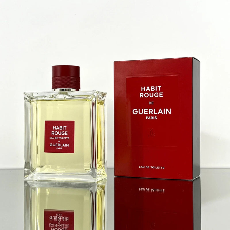 GUERLAIN HABIT ROUGE Men Cologne 150ml-5oz EDT Spray New *JUMBO SIZE* (BA24 EDT