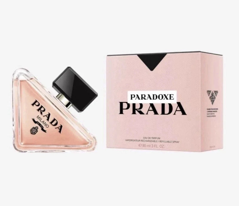 PRADA Paradoxe Eau de Parfum spray perfume bottle with matching black cap and box