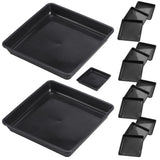 15 Pcs Plastic Square Plant Saucer Plant Tray Pot Drip Tray for Gardening Garden Plants
