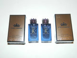 Dolce & Gabbana ""K" King  Pour Homme EDP Intense Lot of 2 Minis .17oz ea EDP