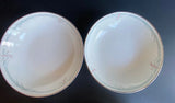 2 ROYAL DOULTON "CARNATION" PATTERN H5084 Rim Soup Bowls 7Ó Carnation