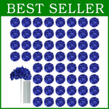 65pc Royal Blue Hydrangea Silk Flowers Bulk Hydrangea