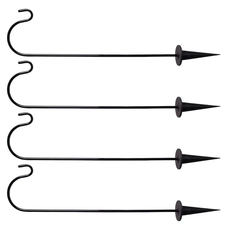 4 Pcs Shepherds Hooks for Garden Plant Hanging Stand Outdoor Hanger Garden Plants