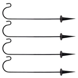 4 Pcs Shepherds Hooks for Garden Plant Hanging Stand Outdoor Hanger Garden Plants