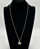 Color Fashion Daisy Titanium Steel Enamel Pendant Necklace 1 Piece_Rotate Sunflower