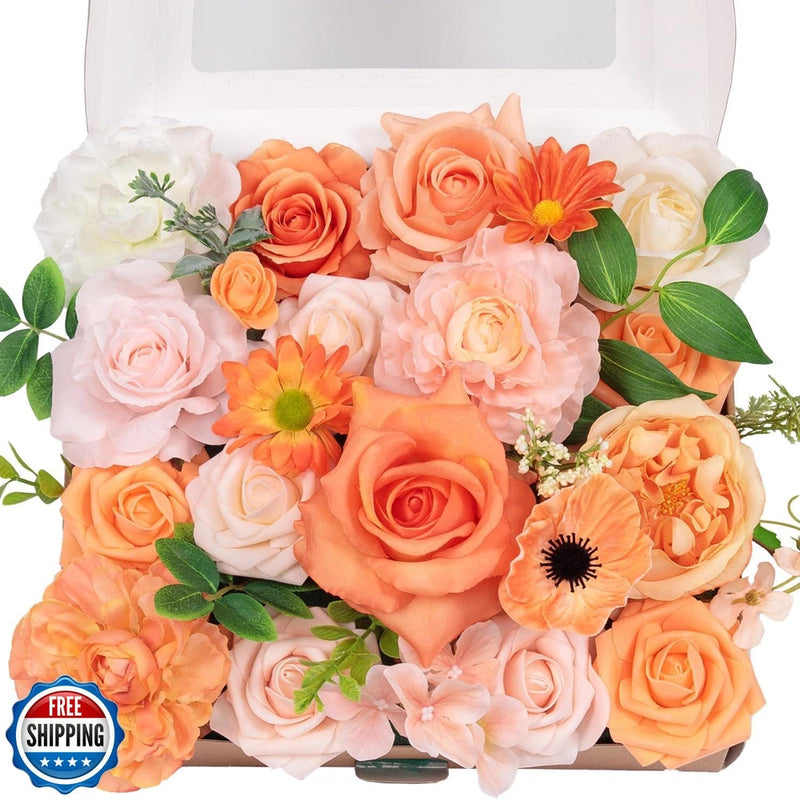 TINGE TIME Artificial Flowers Flower Combo for DIY Wedding Bouquets Table Cen Ranunculus