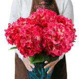 6PCS Large Silk Hydrangea Flowers, 20 in Huge Full Faux Hydrangea Artificial ... Hydrangea