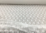 Embroidered Stretch Lace Apparel Fabric Sheer Small Floral White HH410 Flowering Plants