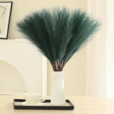 60 PCS 24 Inch Artificial Green Pampas Grass Decor Tall Faux Pompas Stems Pampas Grass