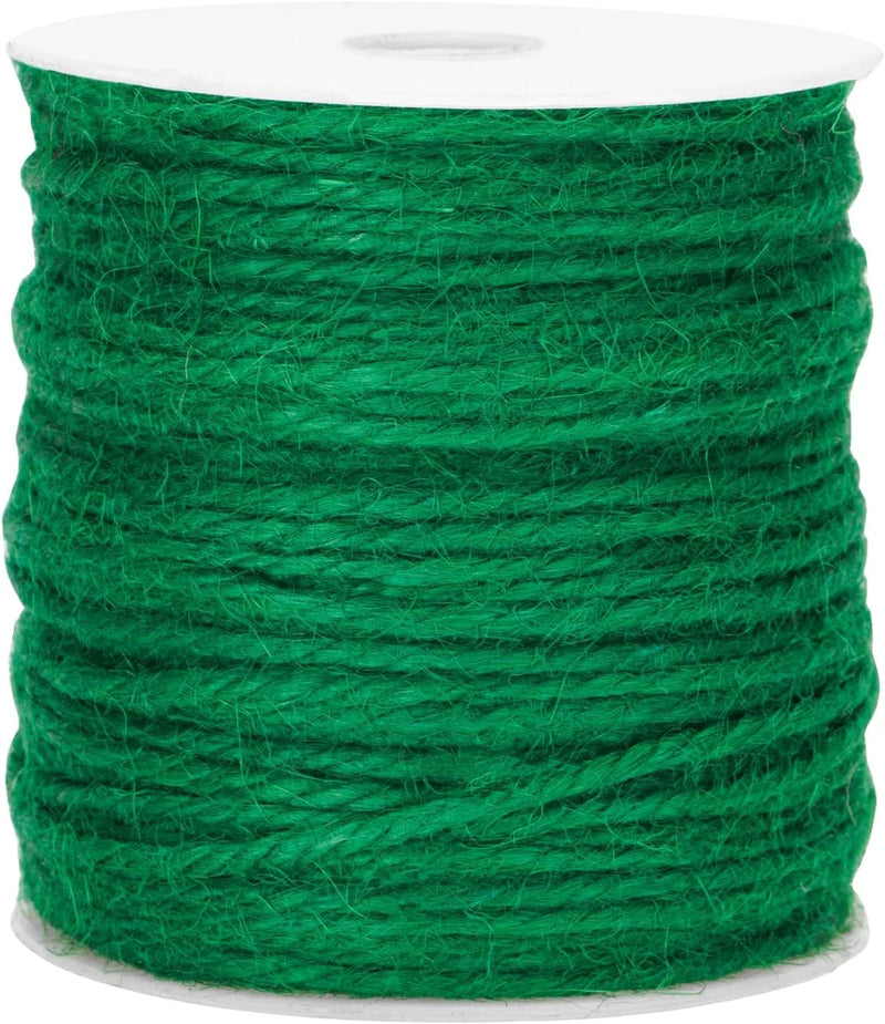 Garden Twine 3Mm Thick Green Jute String 328 Feet - Heavy Duty for Gardening, Cl Garden Plants
