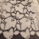 White Leafy Guipure Floral Lace - Double Shaped Edges - Monique Lhuillier! Flowering Plants
