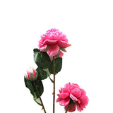 Three-Head Peony Artificial Flowers For Wedding Decoration Rose Red Peony