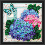 Abris Art Gentle Hydrangeas Bead Embroidery Kit Hydrangea
