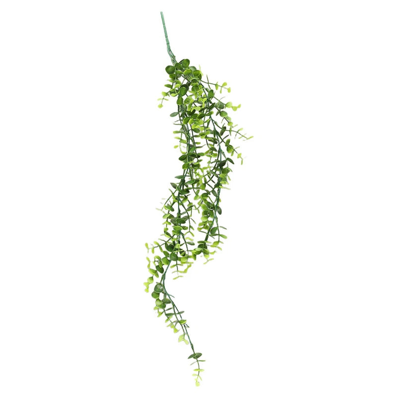 Artificial hanging trailing vine plant with small green leaves