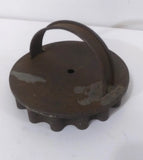 Vintage Primitive Tin Folk Art Sunflower/Flower Cookie Cutter  Soldered Handle Sunflower